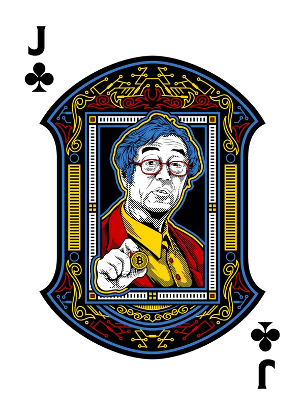 Jack of Clubs illustrated playing-card design