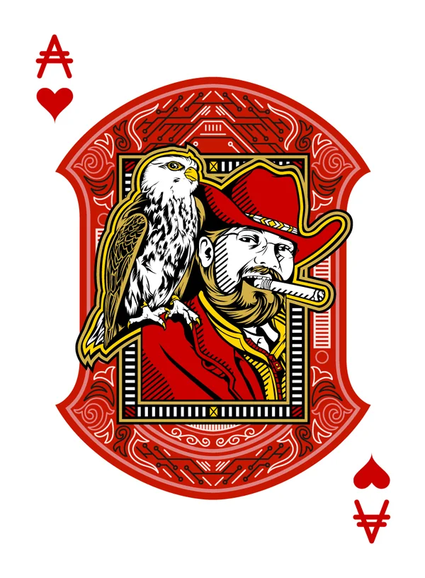 Ace of Hearts playing-card design