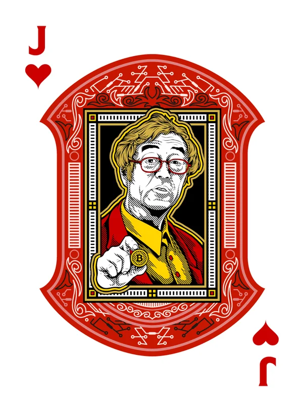 Jack of Hearts illustrated playing-card design
