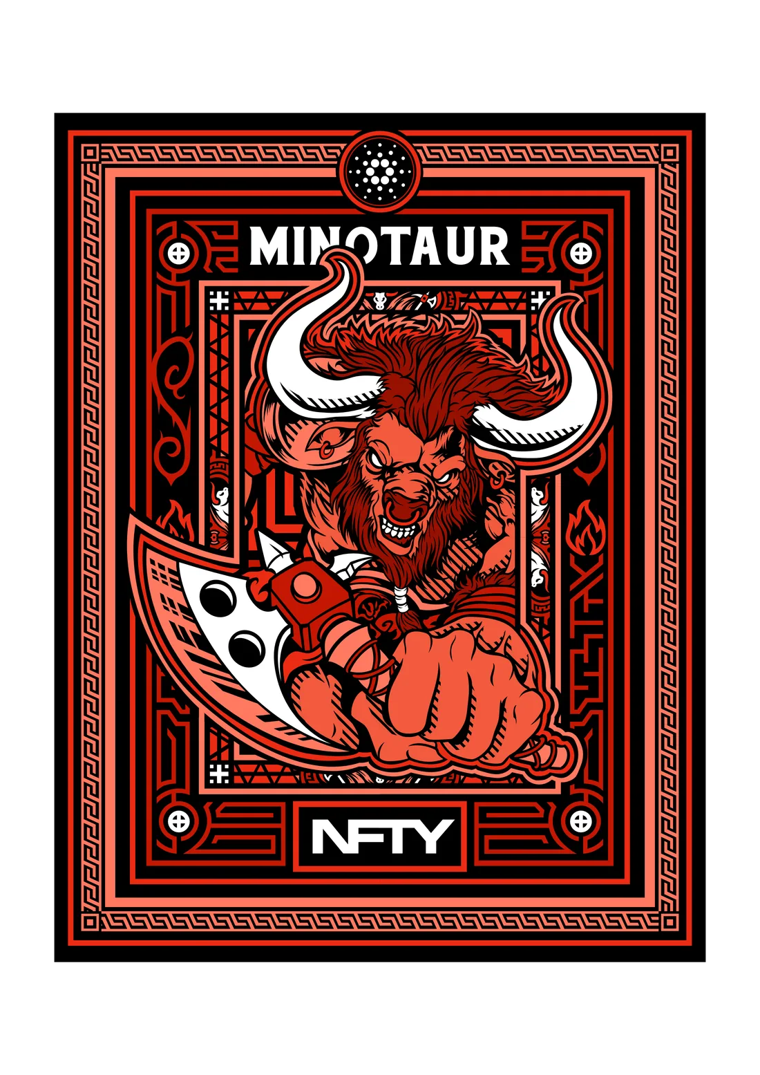 The Cardano Series 1 artwork titled Minotaur