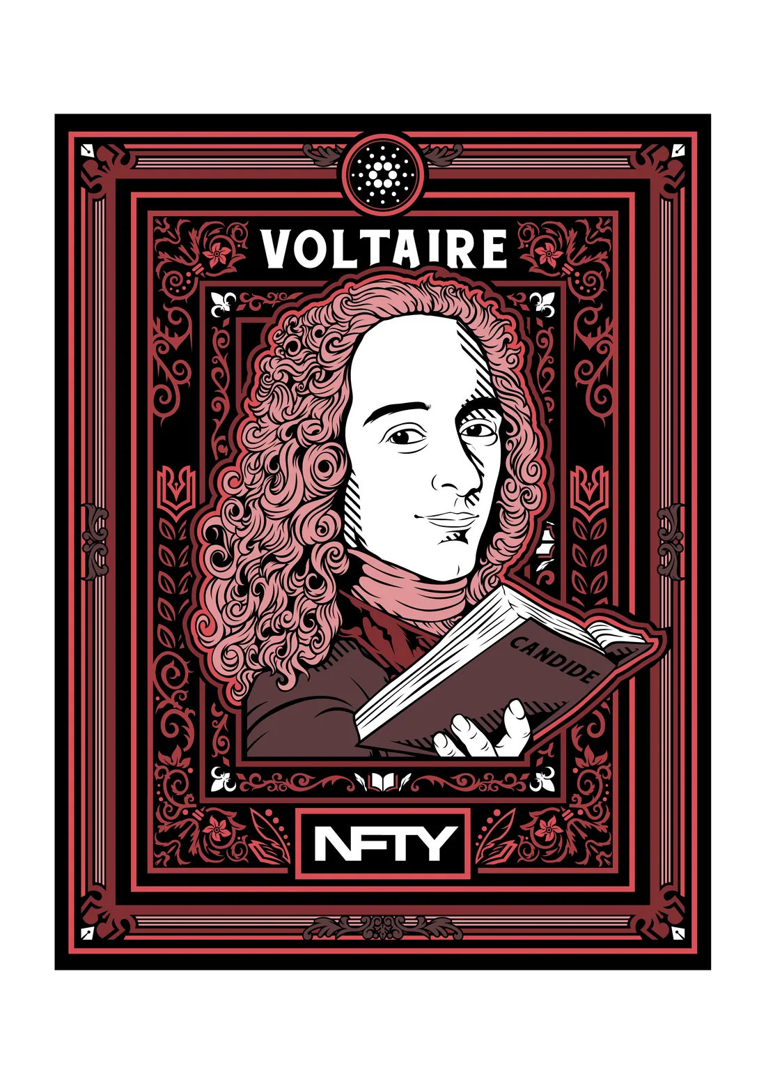 The Cardano Series 1 artwork titled Voltaire